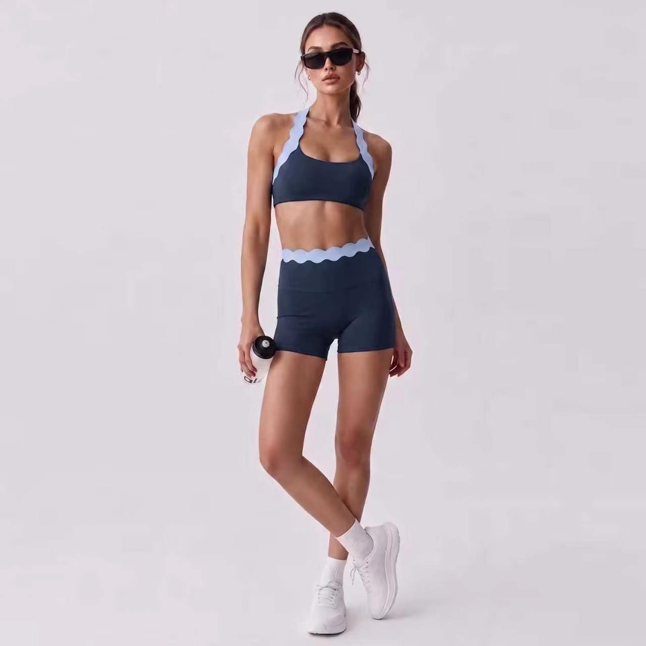 Women 2‑Piece Yoga Outfit Two‑ - огляд і ціна Lace Bralette Set