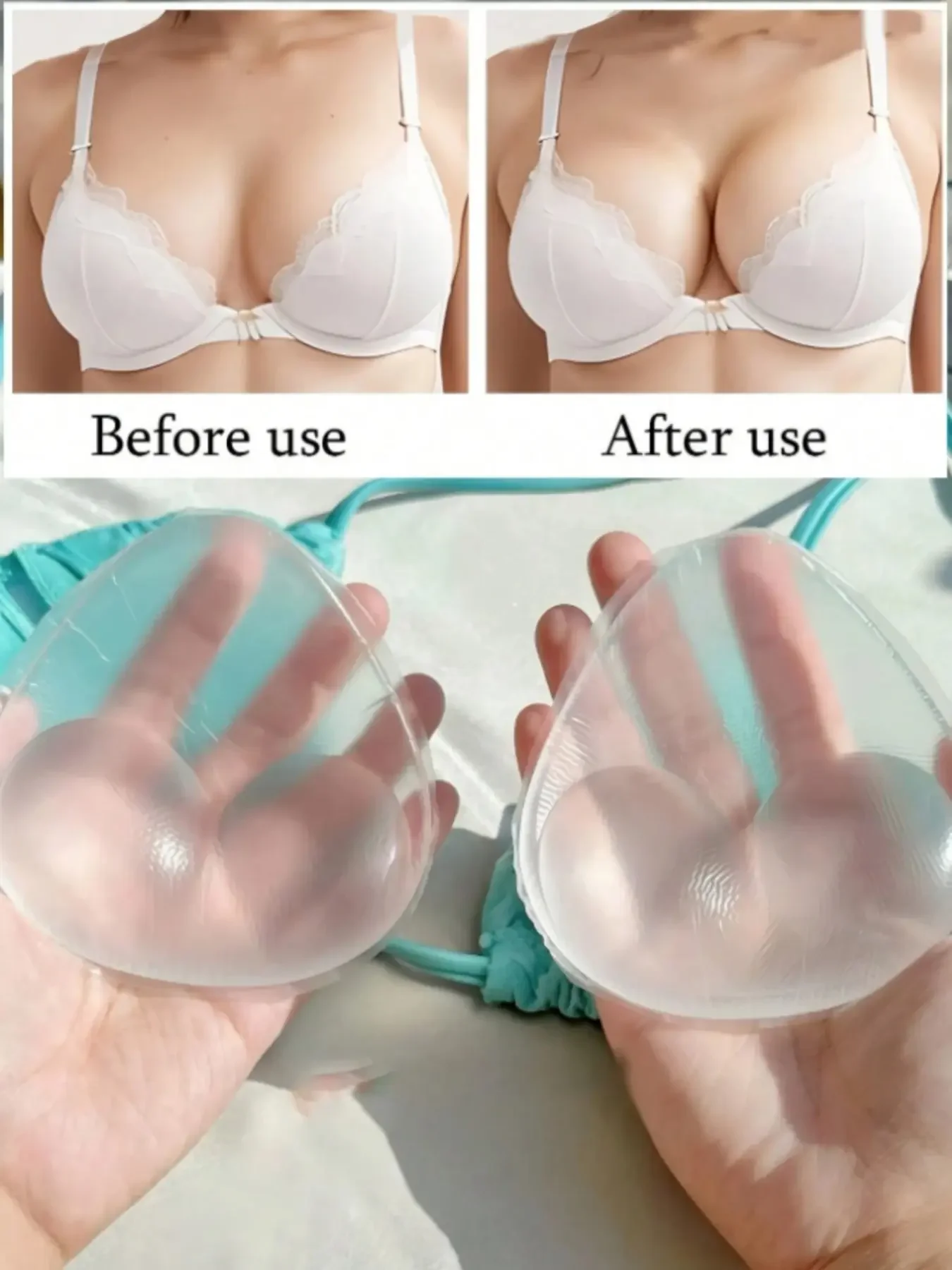 1 Pair Women's Silicone Bra In - огляд і ціна Push Up Bra Silicone